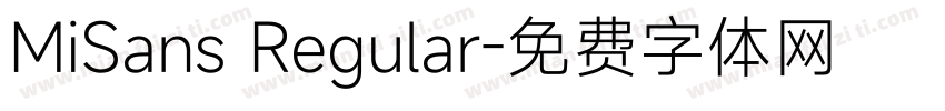 MiSans Regular字体转换